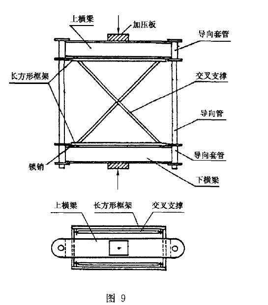 钢管脚手架交叉支撑承载力试验机测试要求